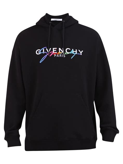 givenchy rainbow logo hoodie|reversible givenchy black hoodie.